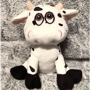 NWT Stuffed Animal Baby Cow My CUTIE PIES soft plush w/Tag RBI 7"